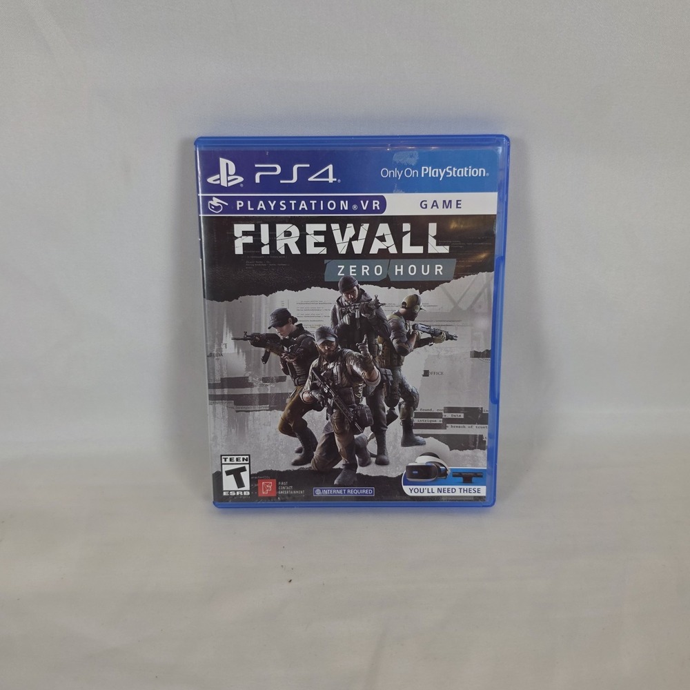 Firewall Zero Hour Sony PlayStation 4 PS4 PSVR VR Game CIB Complete Tested Clean